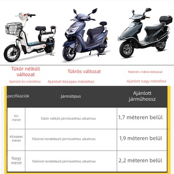 Eső- és napvédő takaró elektromos robogókhoz és motorkerékpárokhoz
