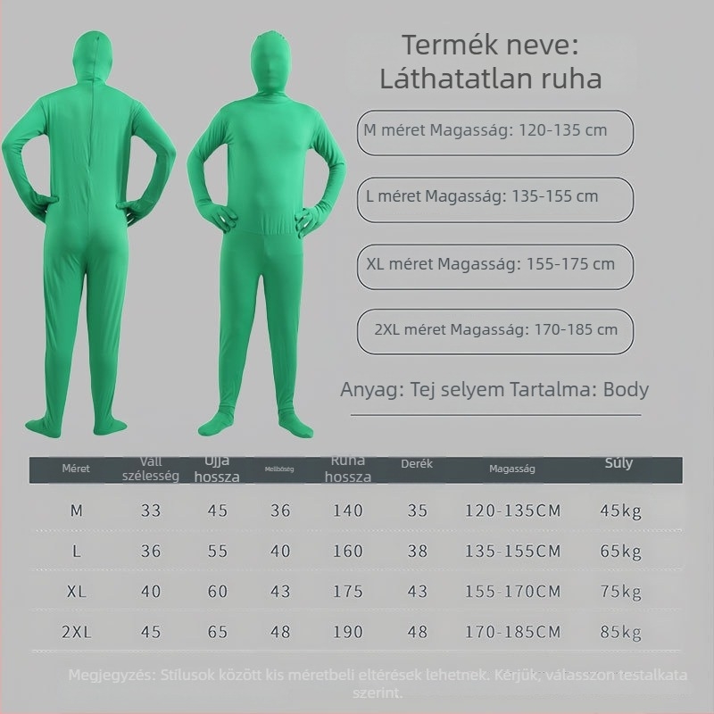 Halloween jelmez: Fekete ruhás Láthatatlan Ember, ninjához illő bodysuit felnőtteknek, színpadi előadásokhoz