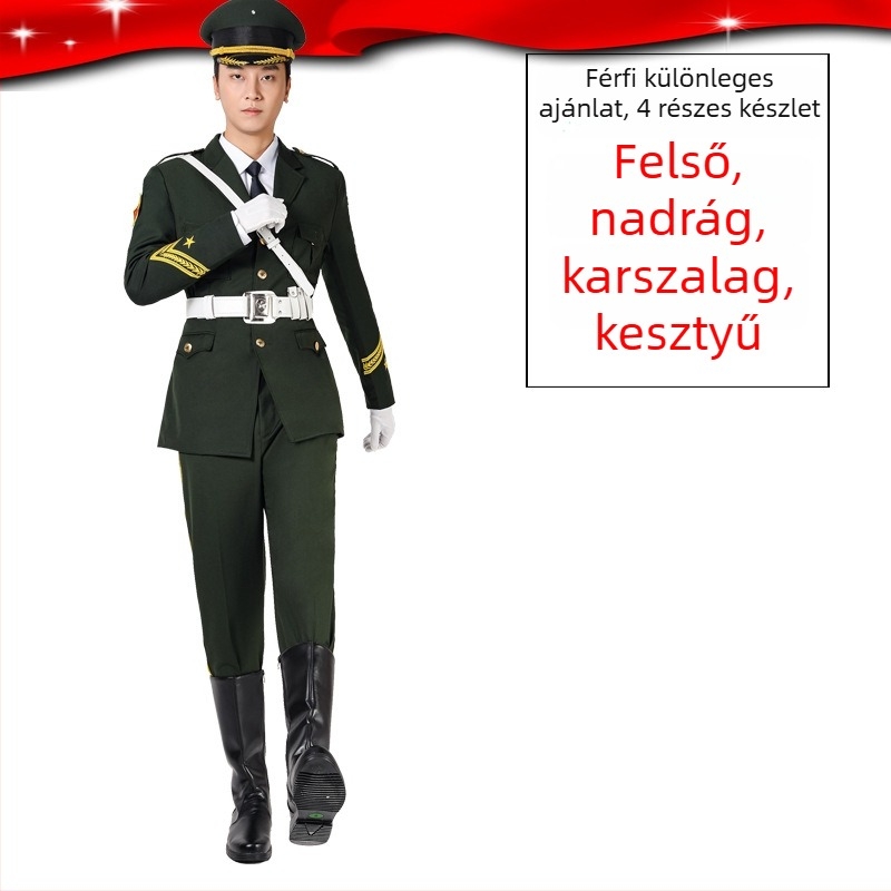 Uniszex öltözet zászlófelvonási ceremóniára középiskolai zenekar számára