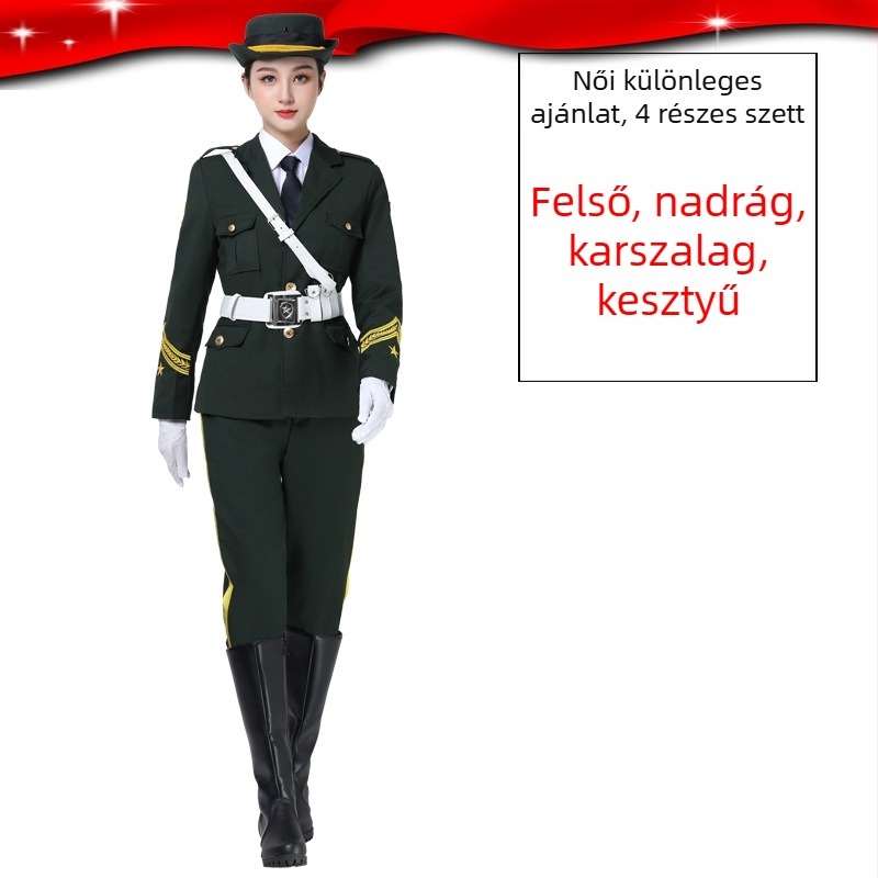 Uniszex öltözet zászlófelvonási ceremóniára középiskolai zenekar számára