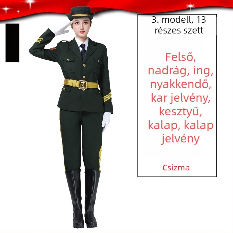 Uniszex öltözet zászlófelvonási ceremóniára középiskolai zenekar számára