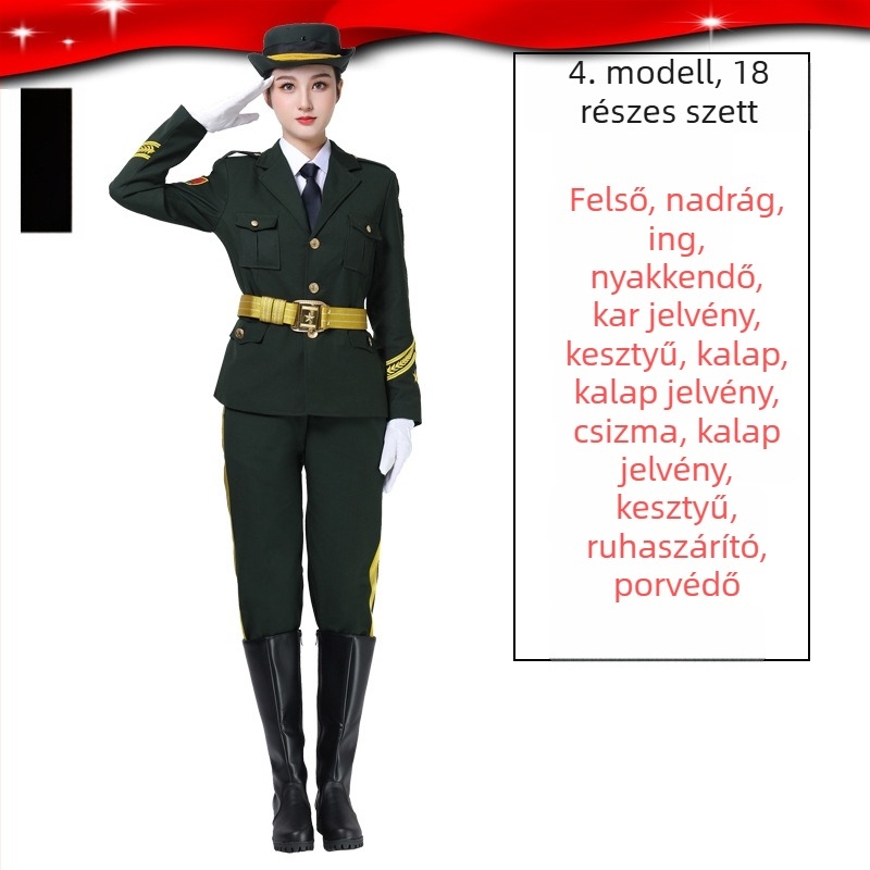 Uniszex öltözet zászlófelvonási ceremóniára középiskolai zenekar számára