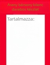Arany bársony Mikulás jelmez, 70–80% poliészter, uniszex, 18–24 éveseknek, színpadi előadásokhoz