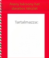 Arany bársony Mikulás jelmez, 70–80% poliészter, uniszex, 18–24 éveseknek, színpadi előadásokhoz