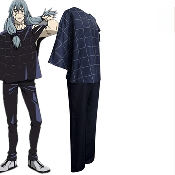 Gojo Satoru cosplayruha, uniszex, poliészter alapanyag kémiai rostok keverékével, 2021 tavasz, játék- és anime szerepjátékhoz