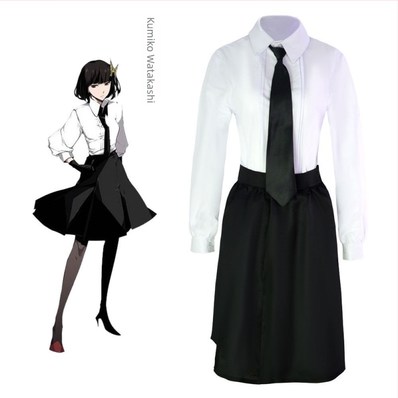Cosplay készlet a Bungo Stray Dogshoz: Akiko Yosano, Osamu Dazai, Chuuya Nakahara — uniszex, színpadi ruházat, poliészter 70–80% szintetikus rostból