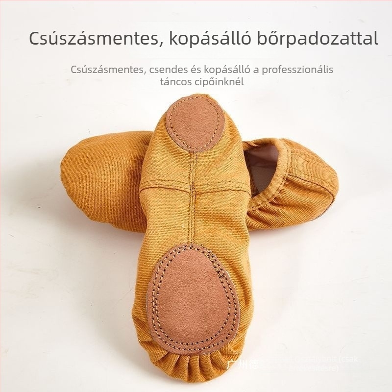 Tánc cipő puha talppal, gumírozott talp, lélegző és kopásálló; Felső anyag: Részletek szerint