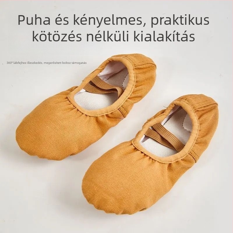 Tánc cipő puha talppal, gumírozott talp, lélegző és kopásálló; Felső anyag: Részletek szerint