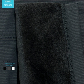 Női őszi-téli cargo nadrág fleece-béléssel, kötővel a dereknél, lazán szabott egyenes szabás, középső derék, mikroelaszticitás, nylon-keverék