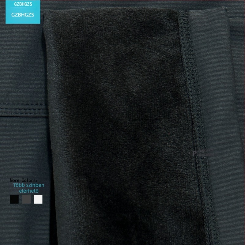 Női őszi-téli cargo nadrág fleece-béléssel, kötővel a dereknél, lazán szabott egyenes szabás, középső derék, mikroelaszticitás, nylon-keverék