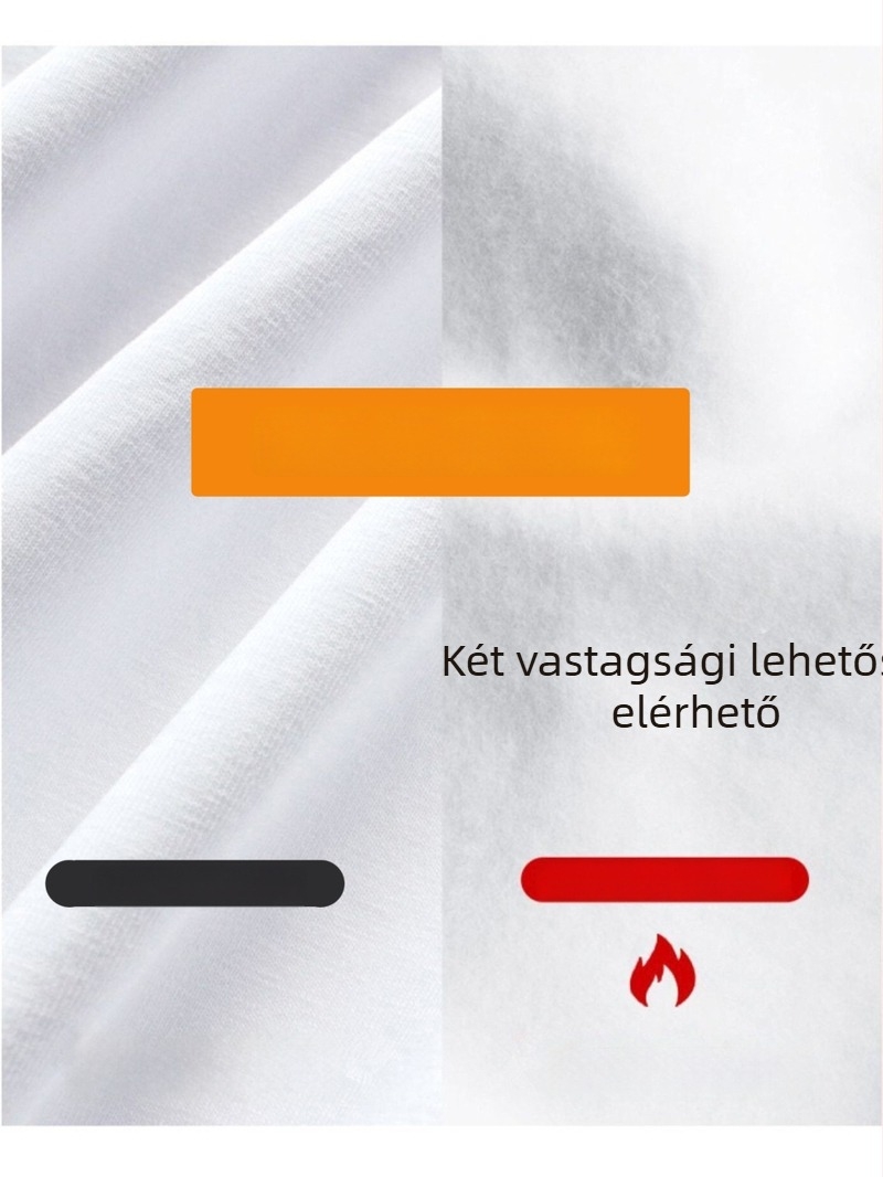 Női pamut alapréteg póló fleece belső béléssel, kerek nyakú, hosszú ujjú, deréktáji szűkített siluett