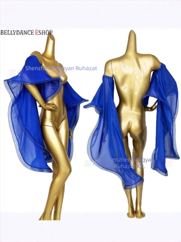 Belly dance előadásra szánt ruházat és kiegészítők chiffon ujjal és kendővel, Heaven Kiss, selyem és poliészter, 2024 tavasz