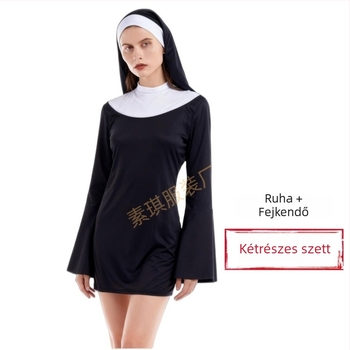 Középhosszú nővér cosplay ruha, szerepjátékhoz, animációk és színházi előadásokhoz