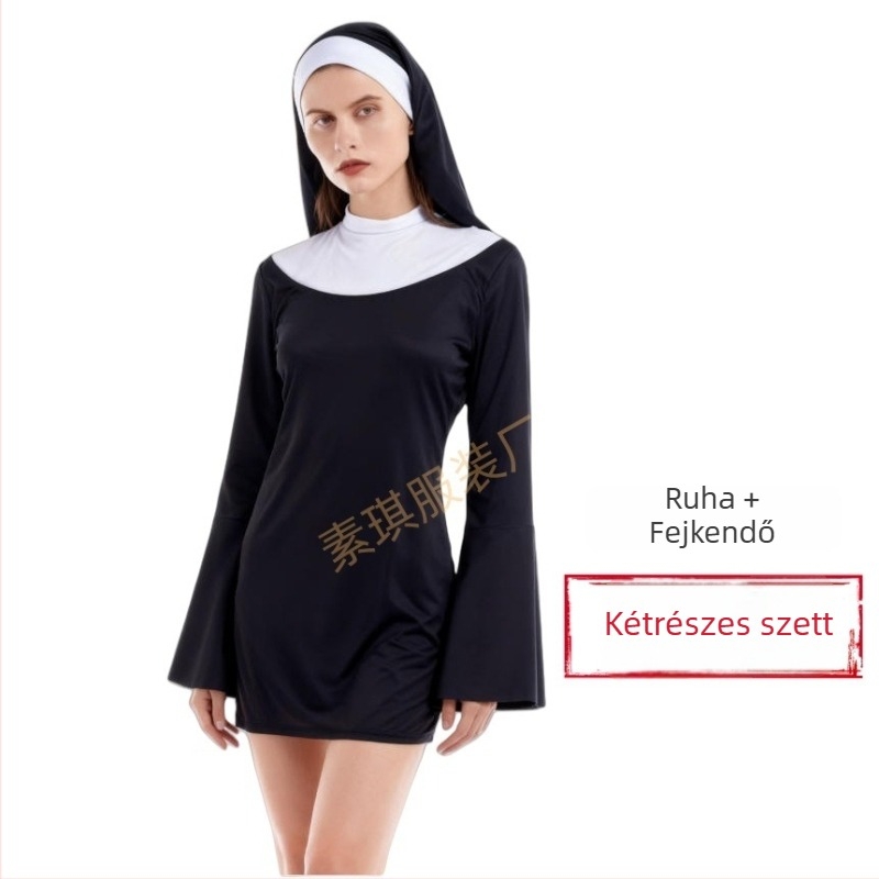 Középhosszú nővér cosplay ruha, szerepjátékhoz, animációk és színházi előadásokhoz