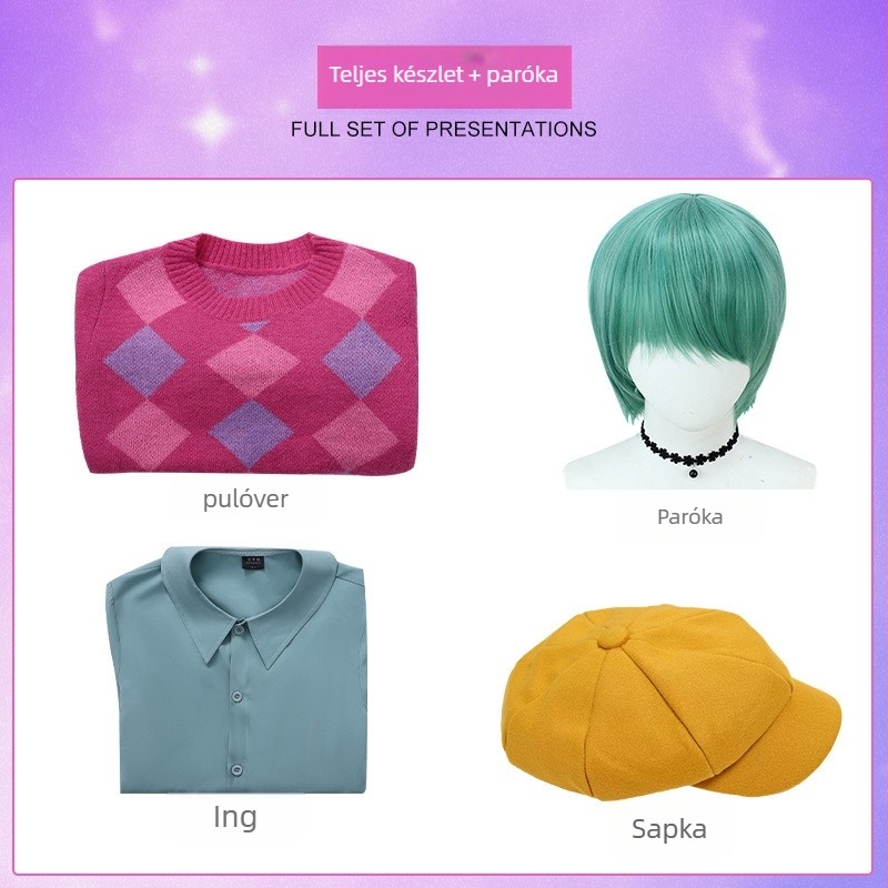 K-Pop csoportok számára cosplay ruha, uniszex, poliészter és gyapjú keverék, 2025 tavasz