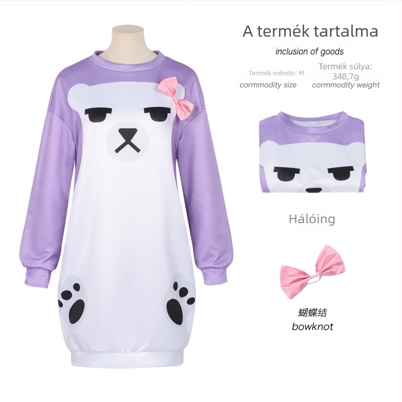 K-Pop cosplay pizsama kapucnis szett – démonvadász boszorkány csapat, Zoe Mirah, anime jelmez