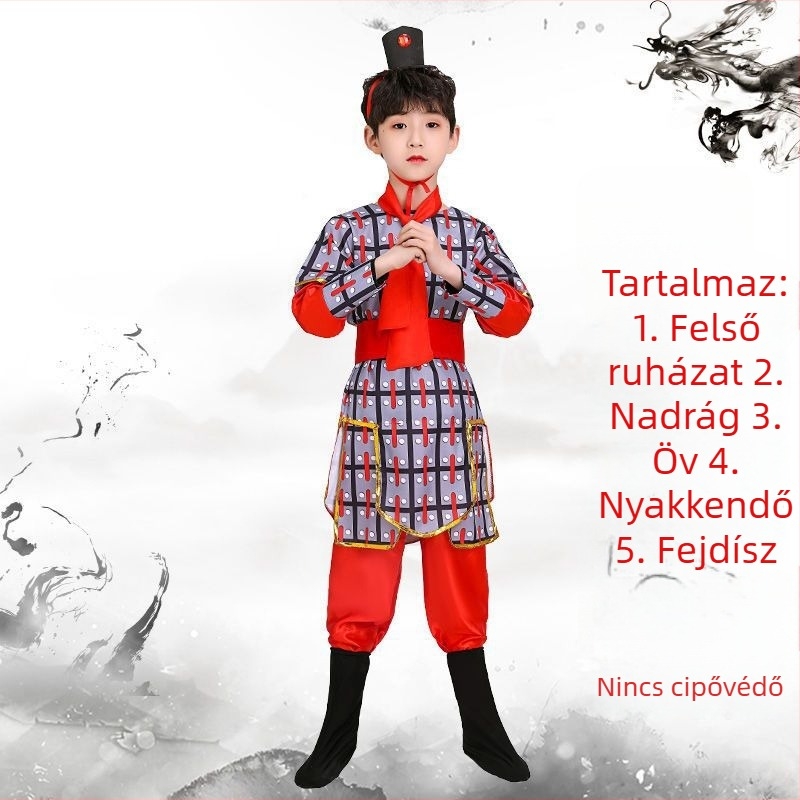 Gyerekek katonai jelmeze kórus számára, uniszex, Chenille anyag, Spandex/PU keverék, 2025 tavasz (Márka: Qianshiman)