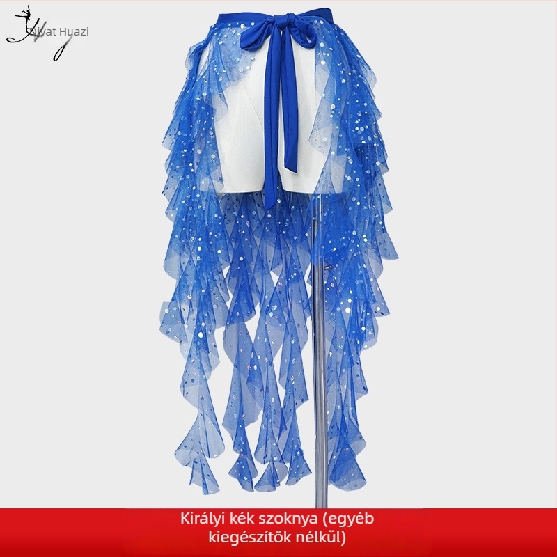 Belly Dance jelmez csillogó hálóval és bojtokkal, nylon anyag, nőknek, színpadi előadás