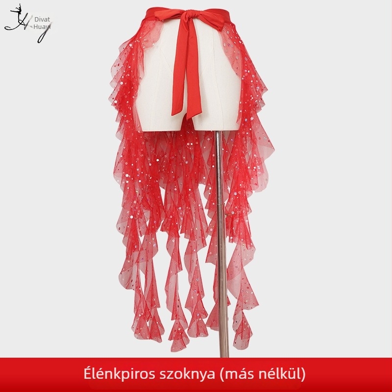 Belly Dance jelmez csillogó hálóval és bojtokkal, nylon anyag, nőknek, színpadi előadás