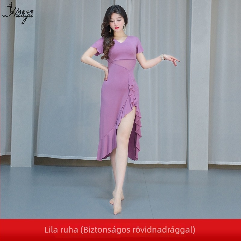 Női hastáncruha, Crystal cotton + 40D mesh, 50–70% Spandex, 2025 nyár, Színpadi viselet
