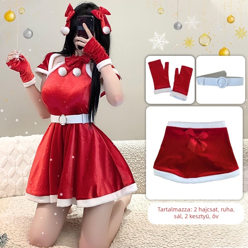 Cosplay szolgálóruha női készlet — bársonyos anyag, poliészter, koreai bársony, játékok/anime szerepjátékokhoz, 2022 ősz