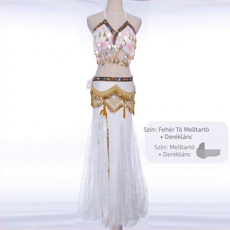 Hasizom tánc színpadi ruha készlet — indiai stílus, kínai irodalmi retro dizájnnal, TR anyag, PVC legfeljebb 30%, organikus pamut legfeljebb 30%, tavasz 2025