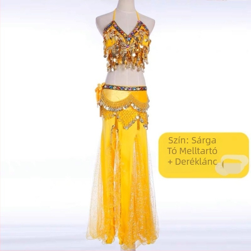 Hasizom tánc színpadi ruha készlet — indiai stílus, kínai irodalmi retro dizájnnal, TR anyag, PVC legfeljebb 30%, organikus pamut legfeljebb 30%, tavasz 2025