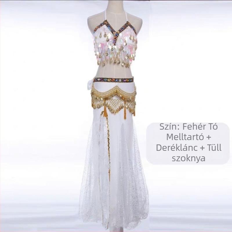 Hasizom tánc színpadi ruha készlet — indiai stílus, kínai irodalmi retro dizájnnal, TR anyag, PVC legfeljebb 30%, organikus pamut legfeljebb 30%, tavasz 2025