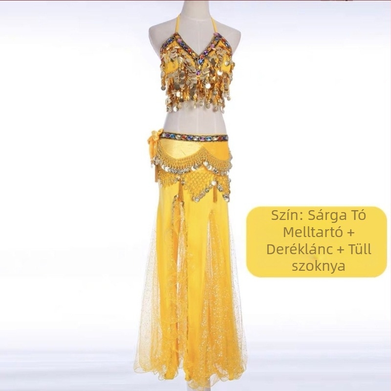 Hasizom tánc színpadi ruha készlet — indiai stílus, kínai irodalmi retro dizájnnal, TR anyag, PVC legfeljebb 30%, organikus pamut legfeljebb 30%, tavasz 2025