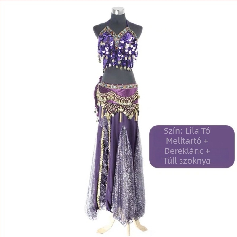 Hasizom tánc színpadi ruha készlet — indiai stílus, kínai irodalmi retro dizájnnal, TR anyag, PVC legfeljebb 30%, organikus pamut legfeljebb 30%, tavasz 2025