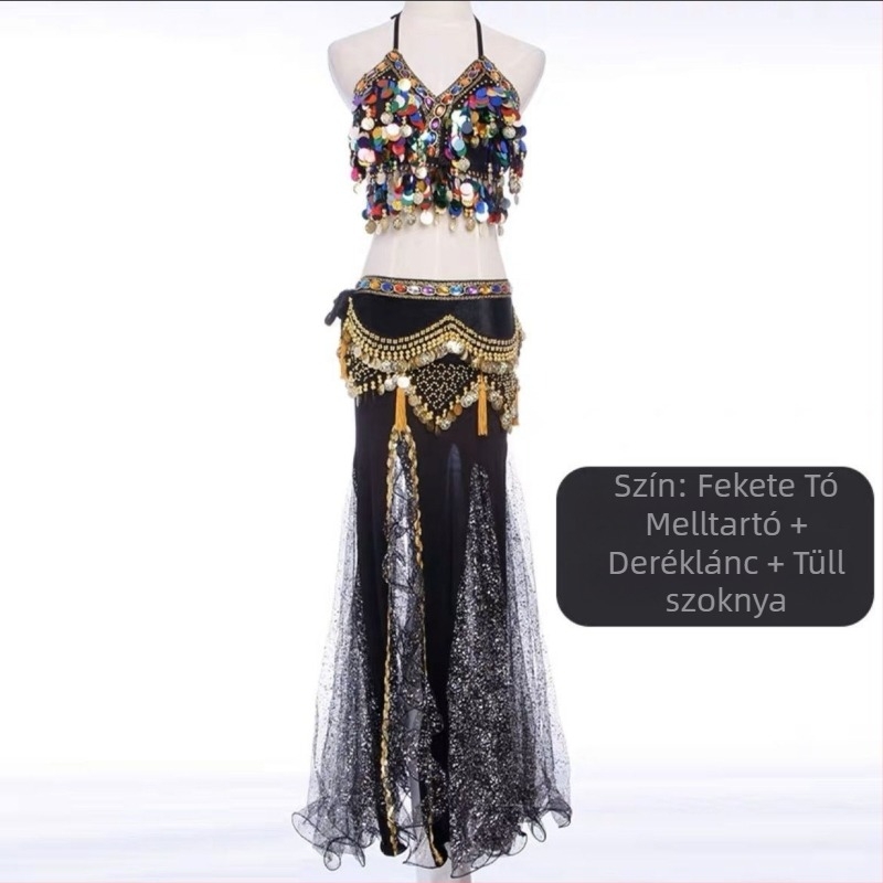 Hasizom tánc színpadi ruha készlet — indiai stílus, kínai irodalmi retro dizájnnal, TR anyag, PVC legfeljebb 30%, organikus pamut legfeljebb 30%, tavasz 2025