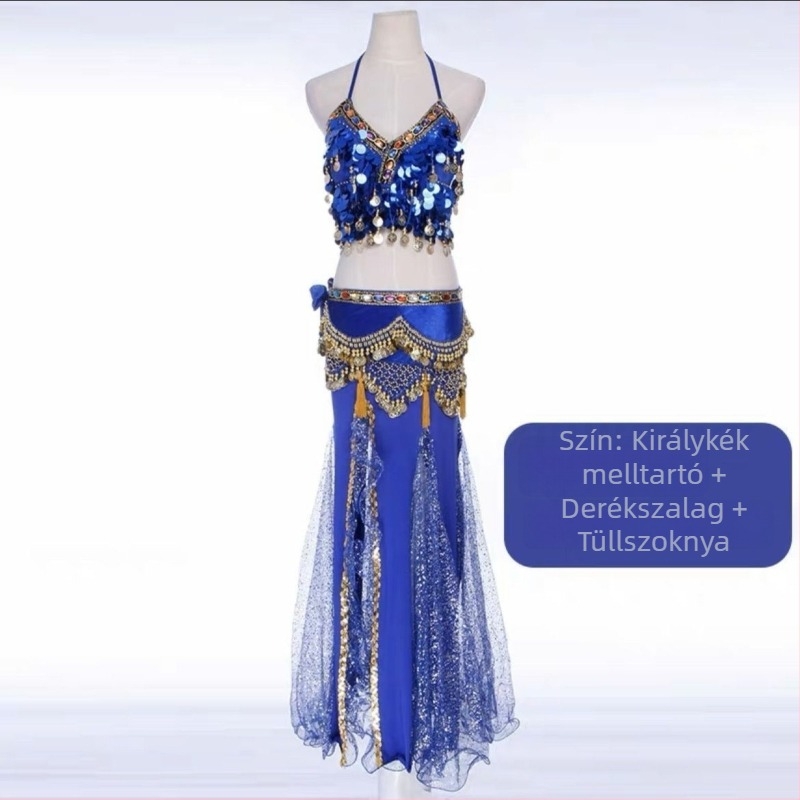 Hasizom tánc színpadi ruha készlet — indiai stílus, kínai irodalmi retro dizájnnal, TR anyag, PVC legfeljebb 30%, organikus pamut legfeljebb 30%, tavasz 2025