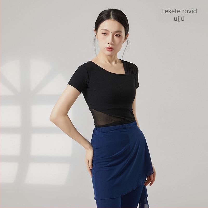 Női modern tánc felső, hosszú ujjú, pamut anyag, egész éves viselet, alkalmas latin/belly/balett táncra