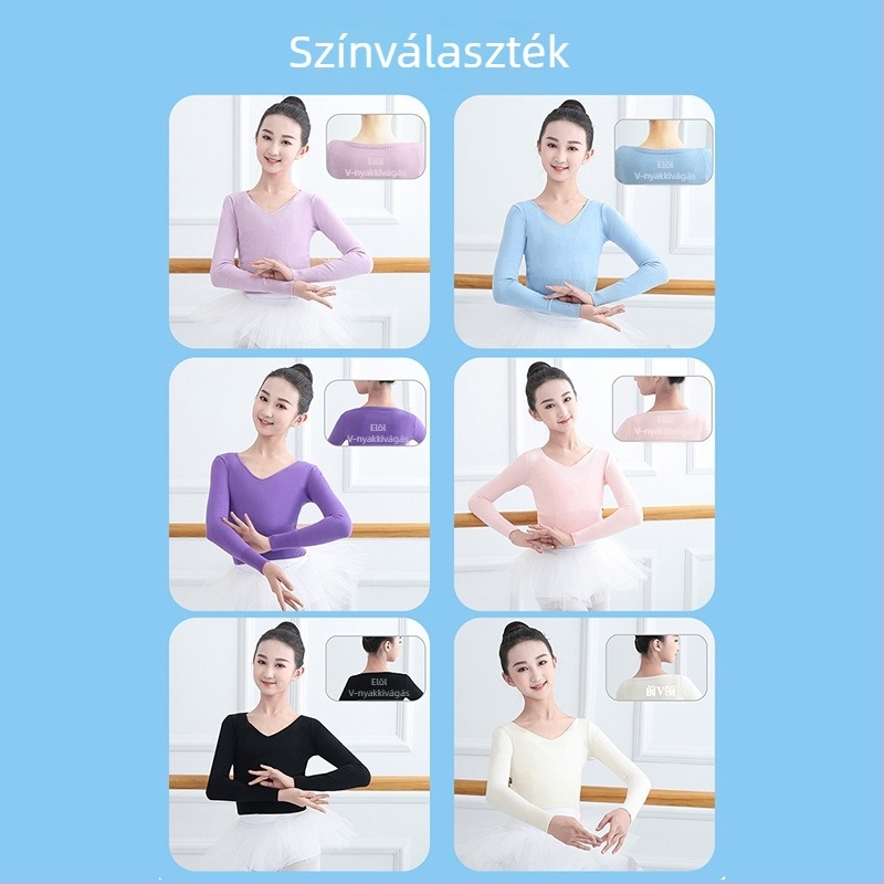 Gyermekeknek balett kötött kardigán, hosszú ujjú, őszi–téli szezonra