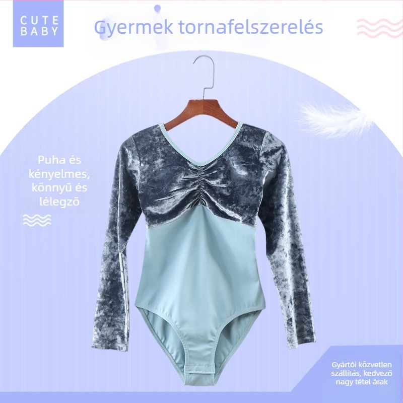 Gyermekek etnikus táncruhája pamut anyagból, 99,9% pamut, bélés 95% pamut, téli–őszi viselethez, lányoknak