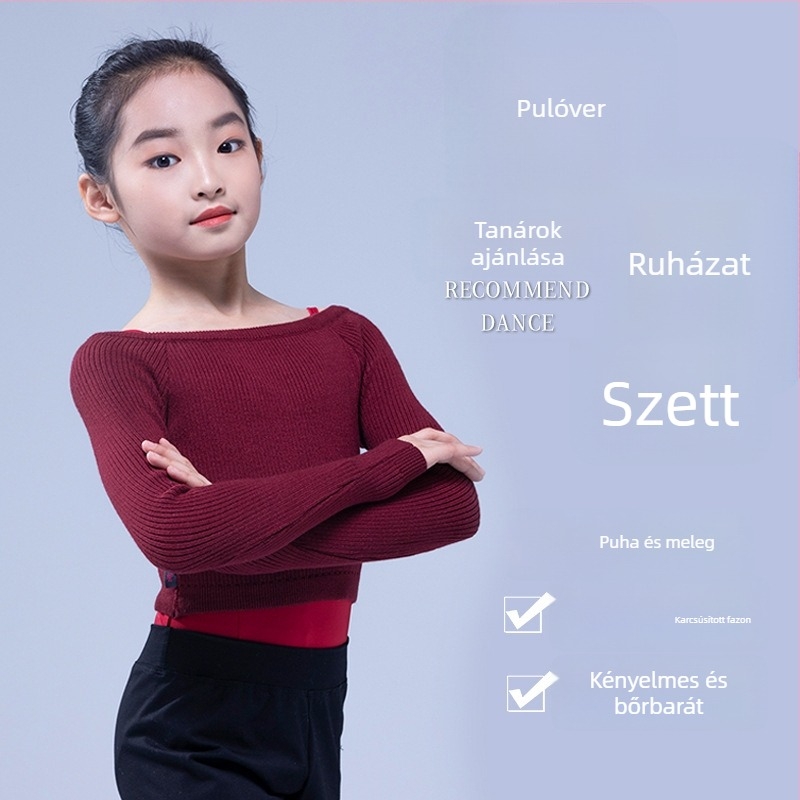 Rózsaszín hosszú ujjú balettbody lányoknak kínai tánc előadásokhoz