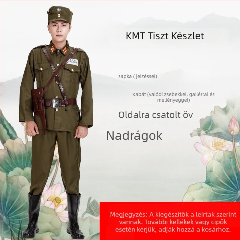 Férfiaknak színpadi katonai egyenruha, poliészter 90–95%, 2022 nyár, hasi tánc előadás