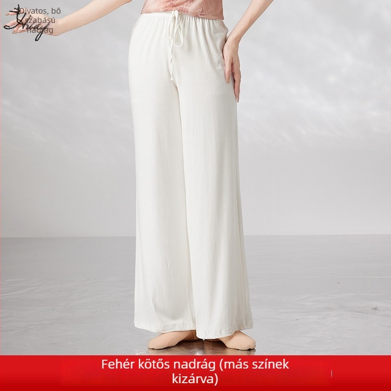 Női Modal széles lábú nadrág belly dance és jóga számára, 70-80% pamut tartalom, 2024 ősz