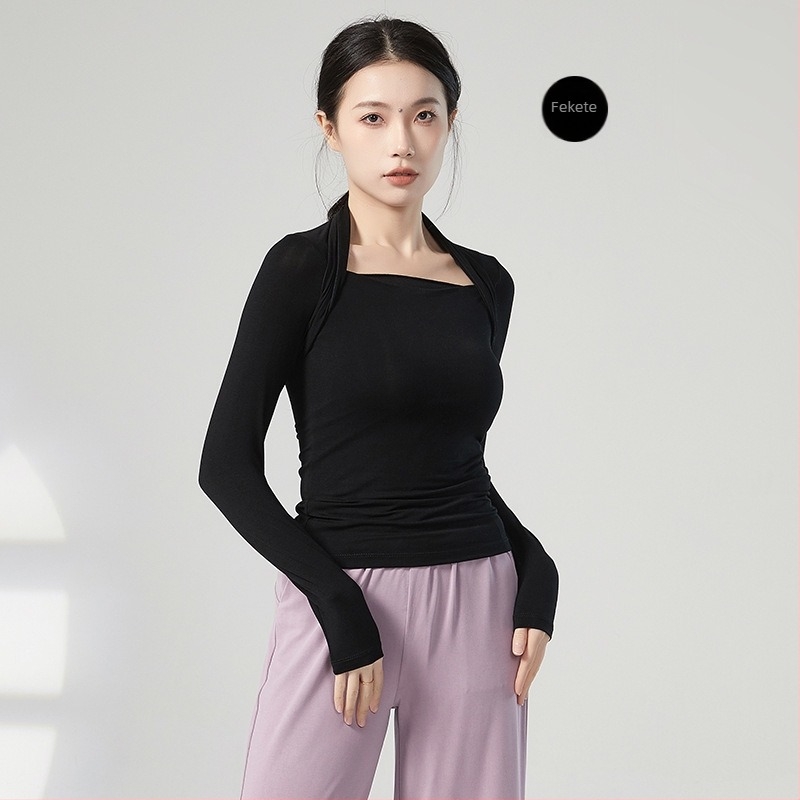 Női táncos gyakorló szett – top balethez és latin tánhoz, modal anyag, 95% modal, modal bélés, felnőtt nőknek ajánlott