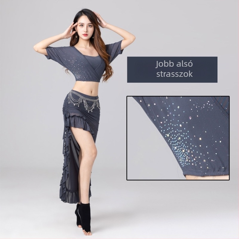 Belly Dance kezdő jelmez – hálóruha szett, poliészter 50–70%, spandex <30%, 2023 tavasz, nők 18–24 évesek