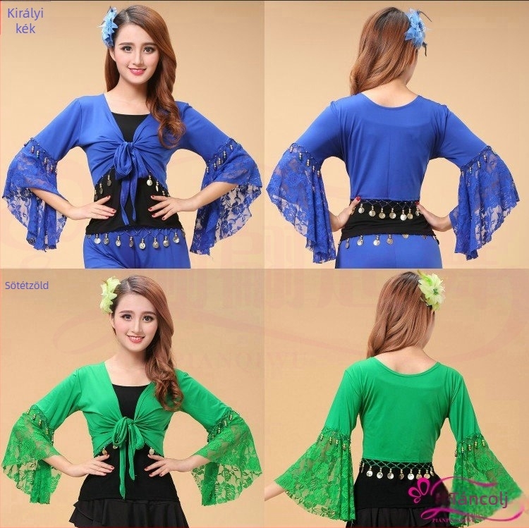Yan Zi Dance Rhyme Square Dance jelmez – Milk Silk anyag, Spandex, Belly Dance és néptáncra alkalmas