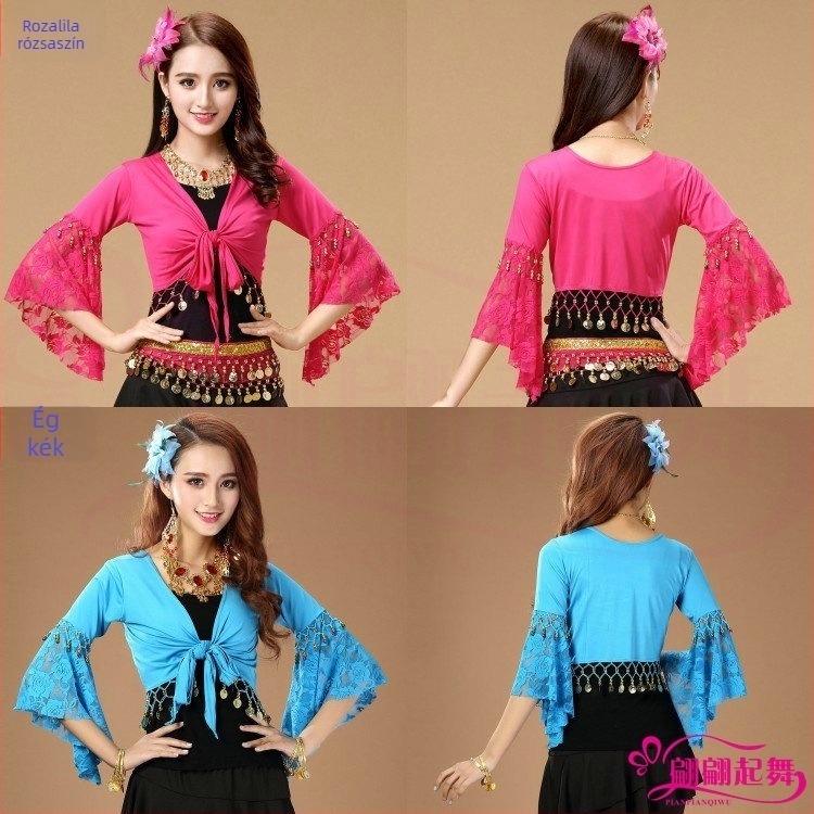 Yan Zi Dance Rhyme Square Dance jelmez – Milk Silk anyag, Spandex, Belly Dance és néptáncra alkalmas