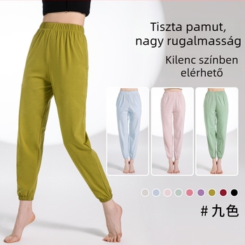 Női táncnadrág keskeny szárú, 92% pamut, bélés 92% pamut, alkalmas klasszikus és modern táncra