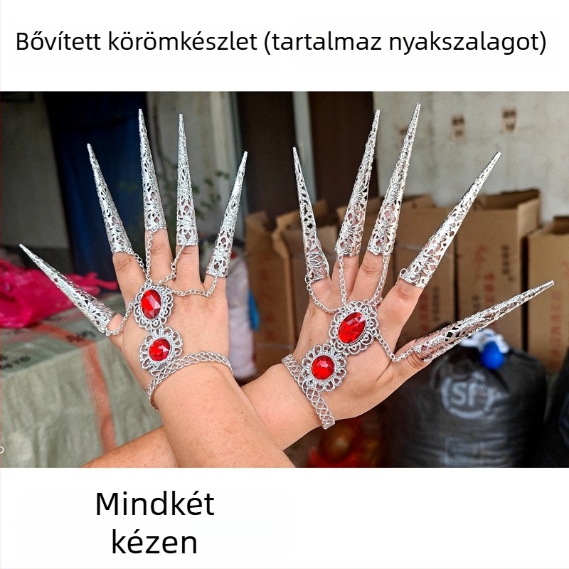 Fém karkötő, csillag motívum, női nemzeti stílus, retro irodalmi-művészeti stílus