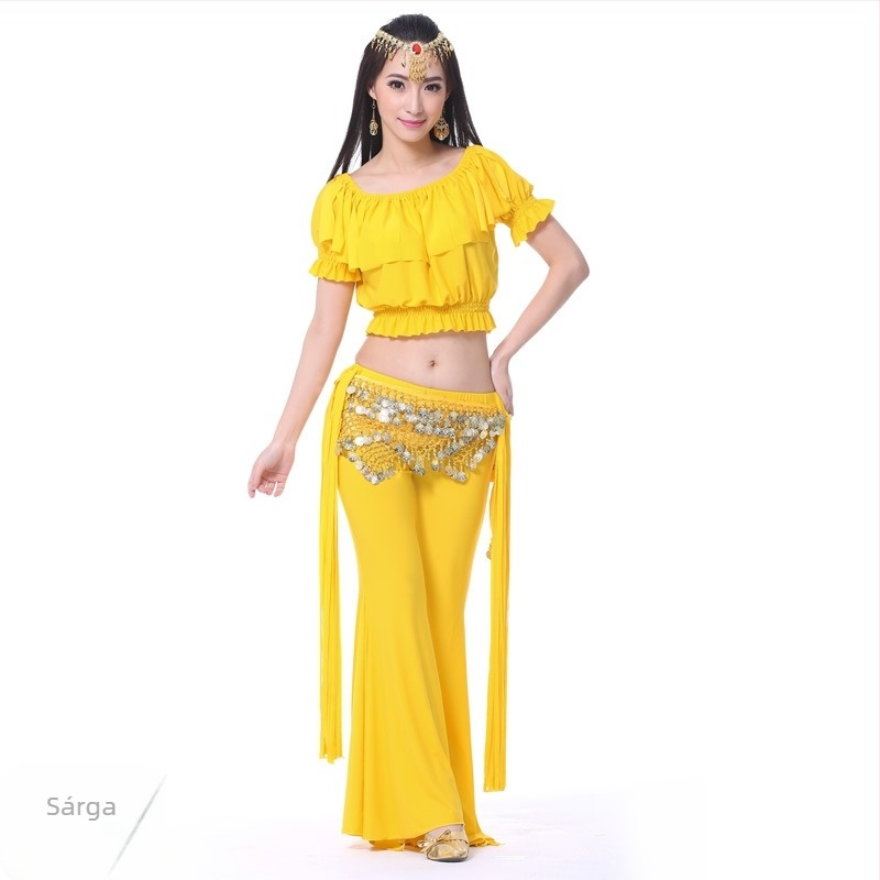 Kristály-pamut tribál Belly Dance edzőruha szett