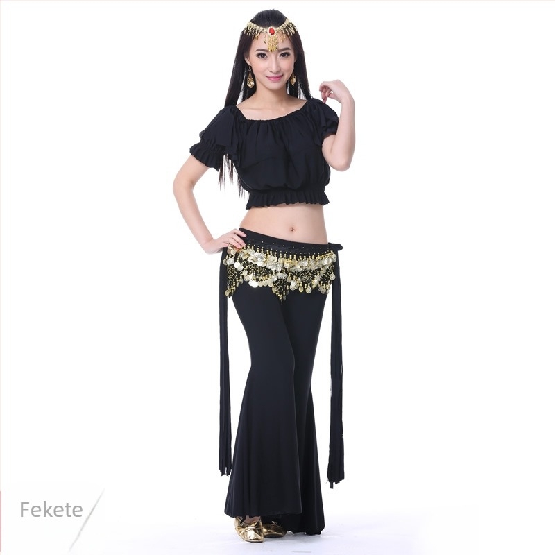 Kristály-pamut tribál Belly Dance edzőruha szett