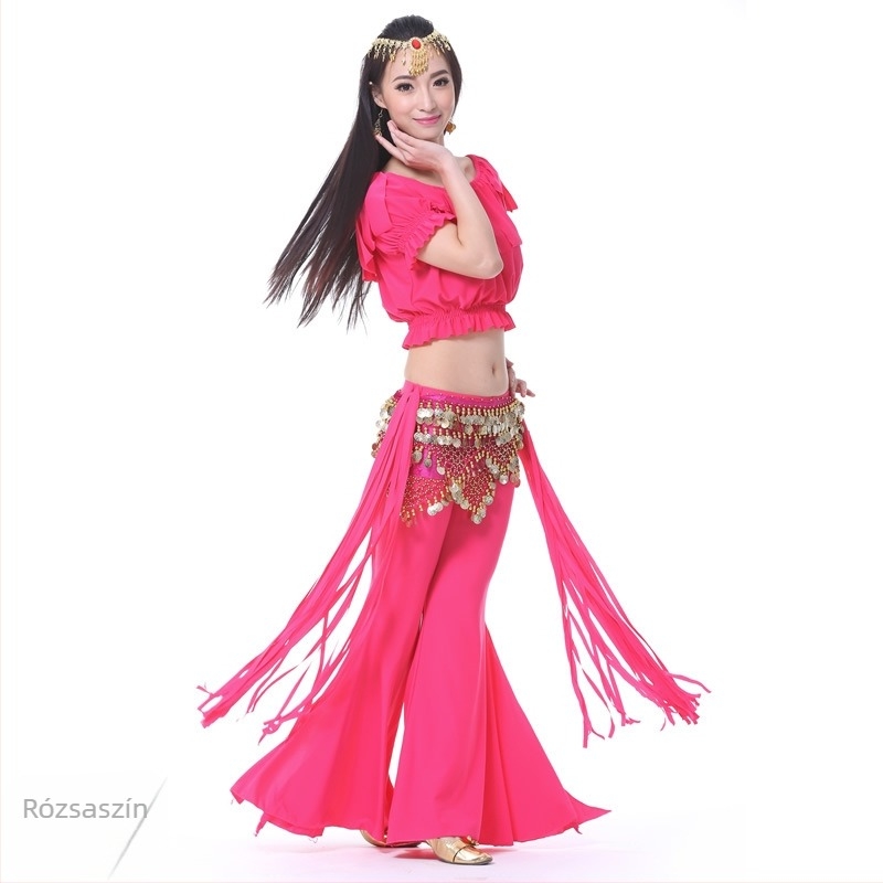 Kristály-pamut tribál Belly Dance edzőruha szett