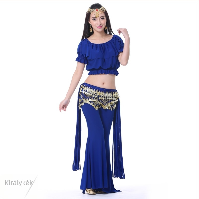 Kristály-pamut tribál Belly Dance edzőruha szett