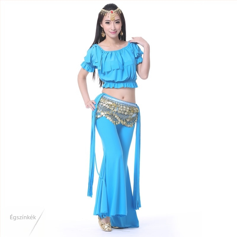 Kristály-pamut tribál Belly Dance edzőruha szett