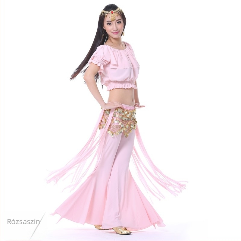 Kristály-pamut tribál Belly Dance edzőruha szett